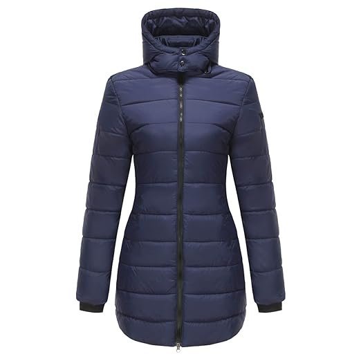 Women’s Water-Repellent Cotton Jacket with Detachable Hood Lapel Collar Autumn Winter Coat - Image 4