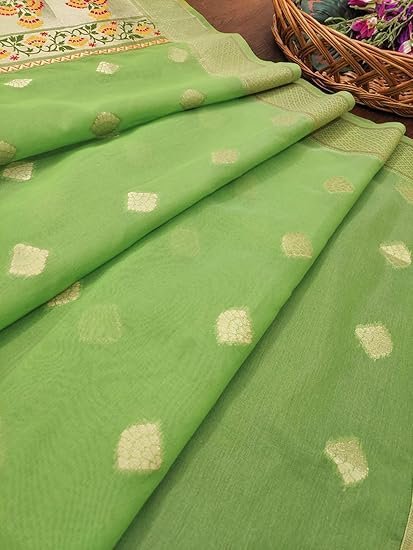 Women's Banarasi Cotton Silk Unstitched Salwar Suit Dress Material With Dupatta(OM-ST-49-MAIN) - Image 4