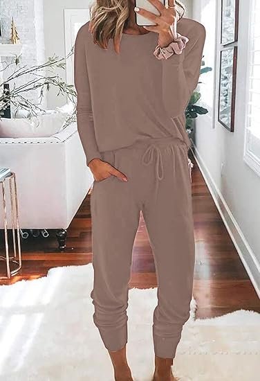 Women Jumpsuit Low V Neck Drawstring Waisted Long Pant Romper Outfits - Image 2