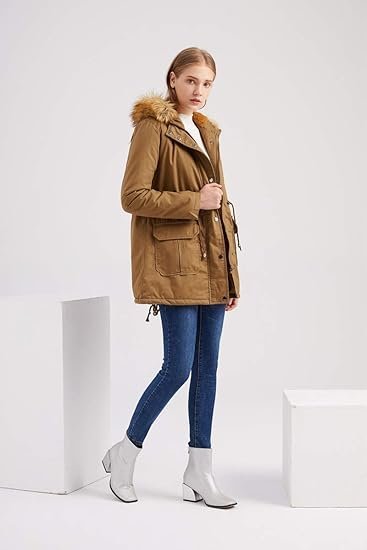 Women's Long Velvet Cotton Coat | Winter Hooded Jacket with Fur Collar | Warm Solid Color Commuter Style - Image 3
