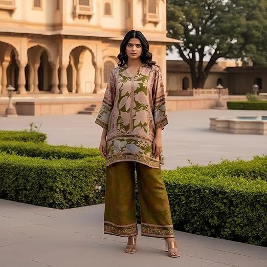 Women Co-Ord Set || Women 2 Pic Stylish Kurta Set (107-A-B-C) - Image 2